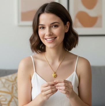 Gold Heart Necklace for Women